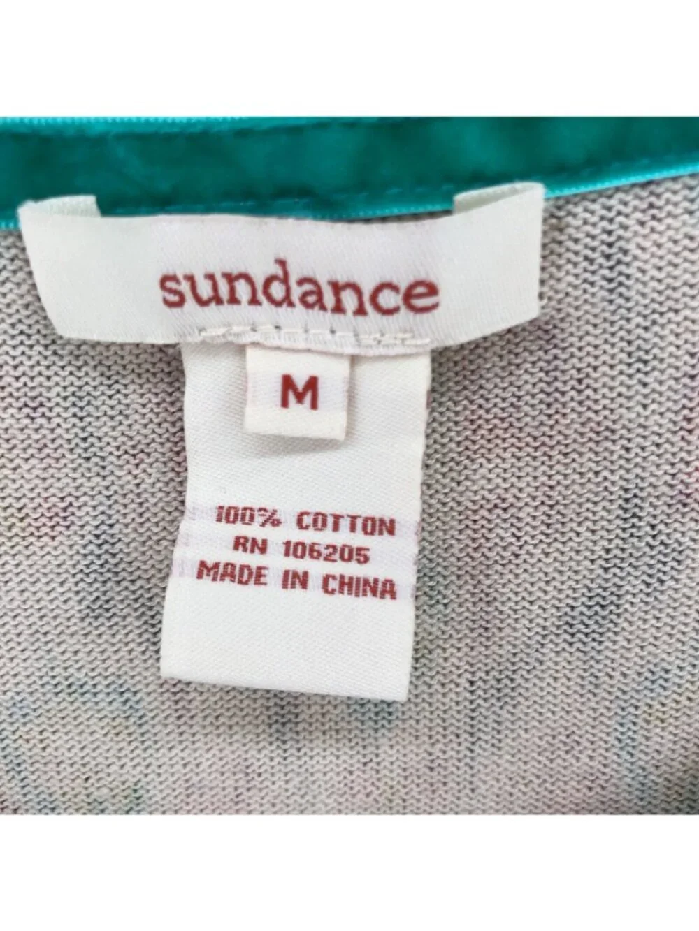 Sundance Sweater Womens Medium Ivory Multi Button Cardigan Ruffle Knit Stretch